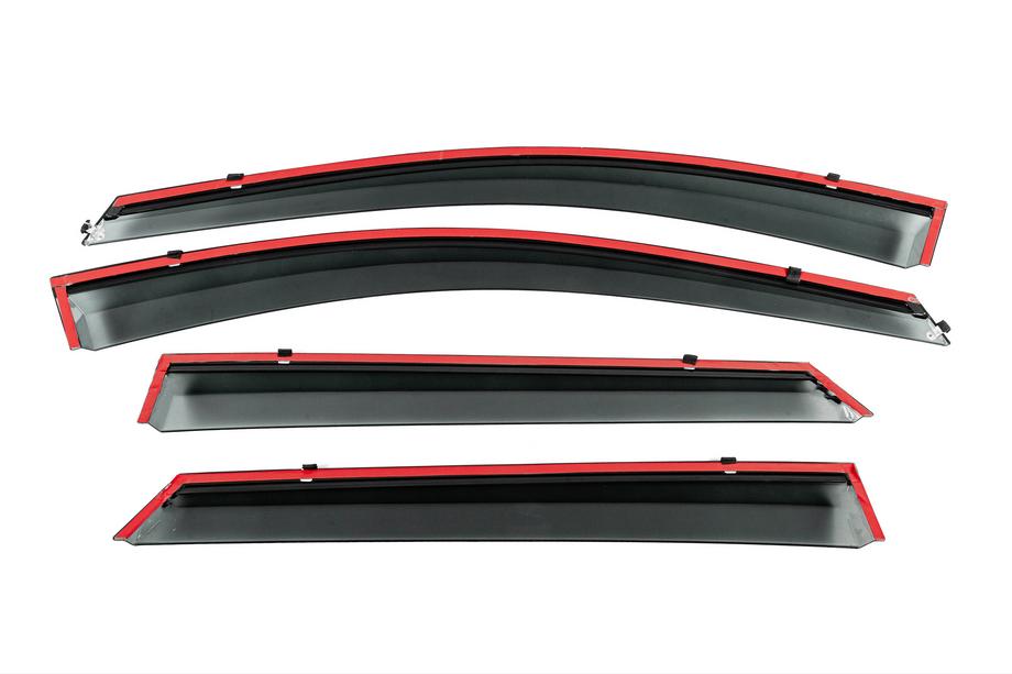 Buick Encore 2019- Window Deflectors with Chrome Trim Niken Luxury (4 pcs) Photo 4