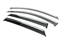 Opel Mokka 2021- Window Deflectors with Chrome Trim Niken Luxury (4 pcs) photo 2