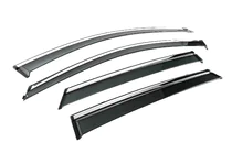 Opel Mokka 2021- Window Deflectors with Chrome Trim Niken Luxury (4 pcs) photo 3