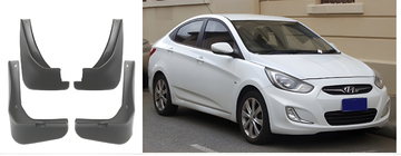 Hyundai Accent 2011-2017 Original Mud Flaps Premium V2 (4 pcs) photo 2