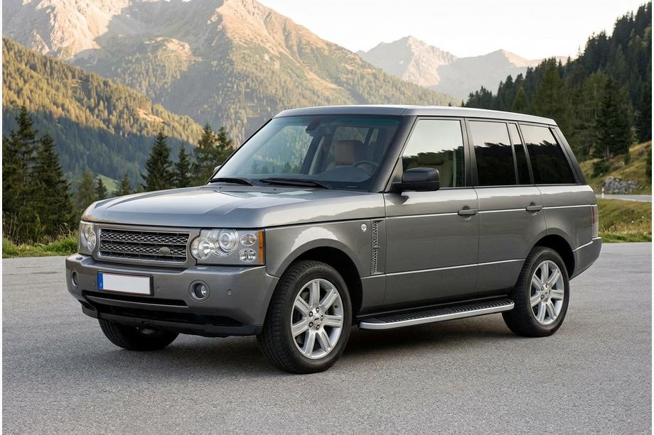 Range Rover III L322 2002-2012 Side Steps Tayga Grey (2 pcs, Aluminum) Image