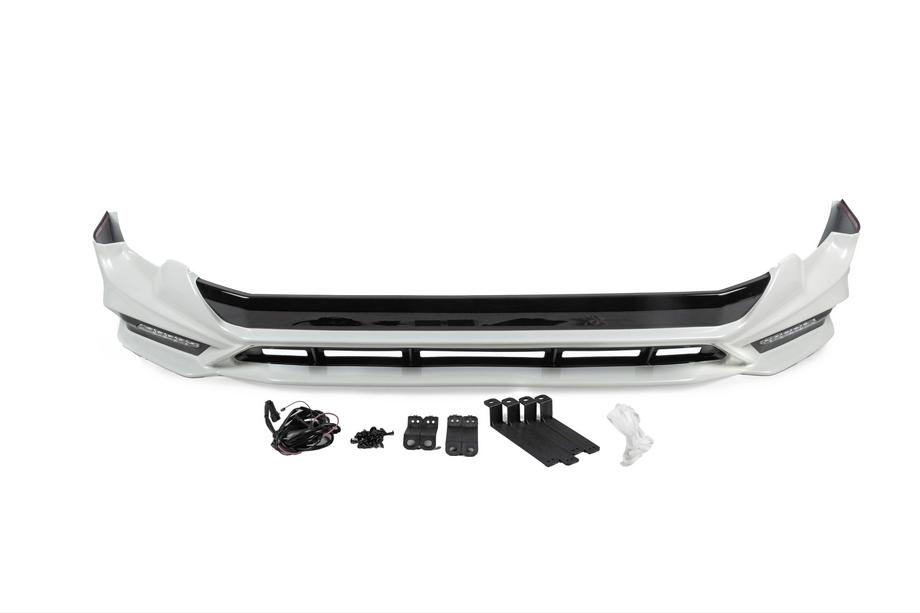 Toyota Land Cruiser Prado 150 2009-2023 Front bumper lip TRD (2017-) Black Photo 6
