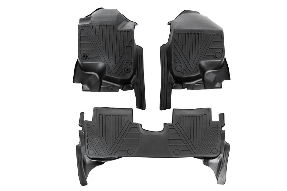 Honda CRV 2017-2022 Niken Luxury 3D Rubber Floor Mats (For Hybrid, Set of 3) Photo 2