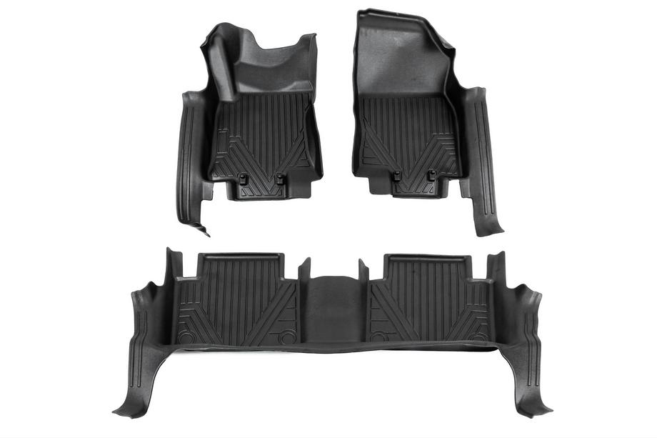 Nissan X-trail T32/Rogue 2014-2021 Niken Luxury 3D Rubber Floor Mats (For X-Trail, Set of 3) Image