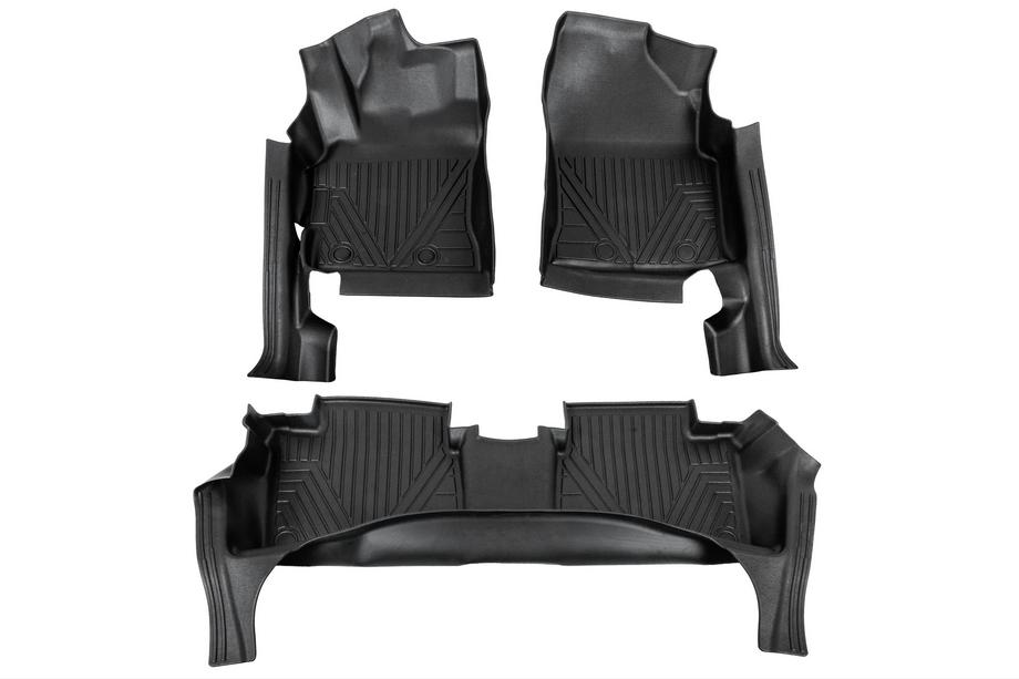Toyota Corolla 2013-2019 Niken Luxury 3D Rubber Floor Mats (For ICE, Set of 3) Image