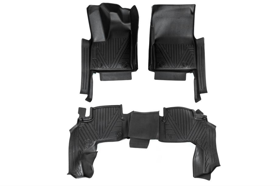 Toyota Land Cruiser 300 2021- Rubber Floor Mats Niken Luxury 3D (3 pcs) Image