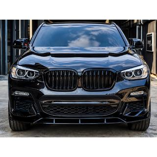 Front Lip Spoiler 3D (for M-Sport 2018-2022, Gloss Black) photo 1