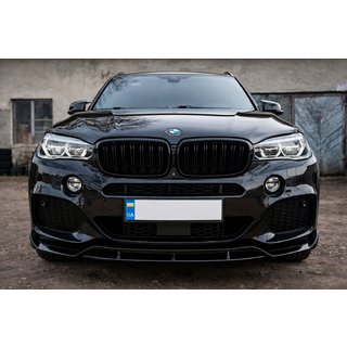 Front Bumper Lip Black Warrior (for M-Sport) BMW X5 F15 2013-2018 photo 1