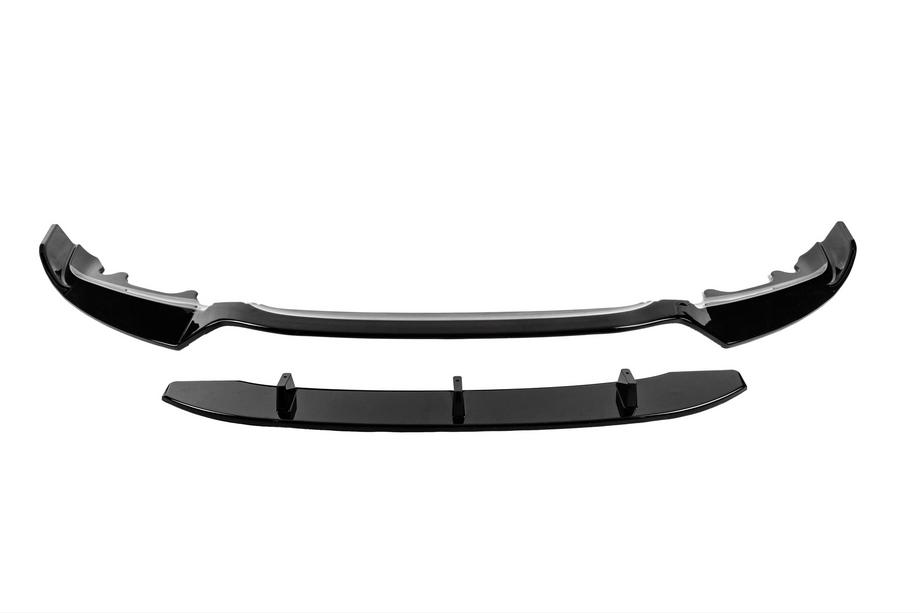 BMW X6 F16 2014-2019 Front Bumper Lip Black Warrior (for M-Sport) Photo 7