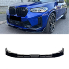 BMW X4 G02 2018- Front lip spoiler (for F98 2022-2024, gloss black) photo 8