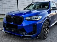 BMW X4 G02 2018- Front lip spoiler (for F98 2022-2024, gloss black) photo 1