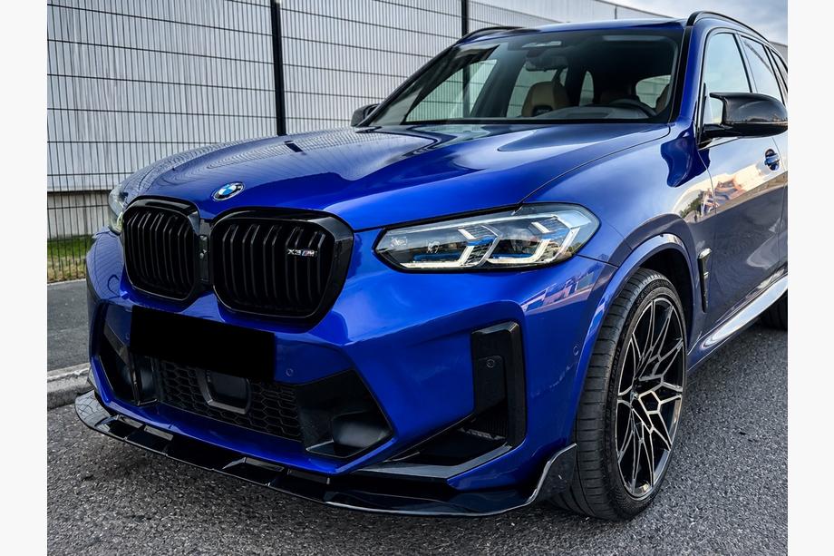 BMW X4 G02 2018- Front lip spoiler (for F98 2022-2024, gloss black) Image