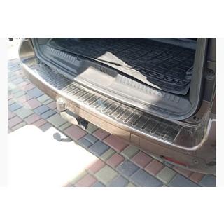 Rear bumper protector with edge Carmos (stainless steel) Fiat Scudo 2022- photo 1