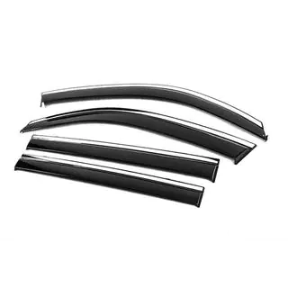 Window Deflectors with Chrome Trim Niken Luxury (2008-2015, 4 pcs) Lexus LX570/450d 2008-2022 photo 2