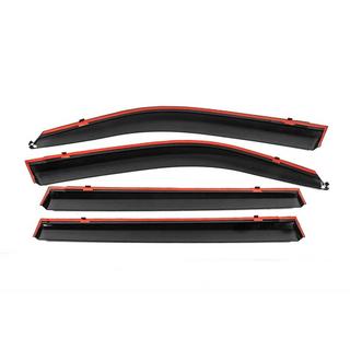 Window Deflectors with Chrome Trim Niken Luxury (2008-2015, 4 pcs) photo 3