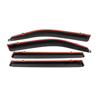 Window Deflectors with Chrome Trim Niken Luxury (2008-2015, 4 pcs) Lexus LX570/450d 2008-2022 photo 3