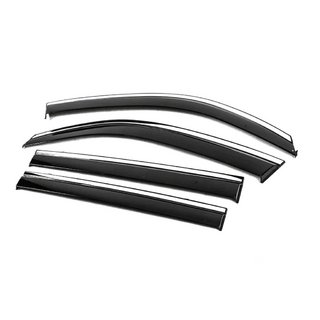 Window Deflectors with Chrome Trim Niken Luxury (4 pcs) Toyota Land Cruiser 200 2007-2021 photo 3