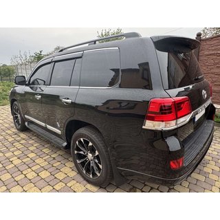 Window Deflectors with Chrome Trim Niken Luxury (4 pcs) Toyota Land Cruiser 200 2007-2021 photo 4