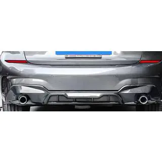 Rear diffuser (for M-Sport 2018-2022, for round exhaust tips, ABS) photo 2