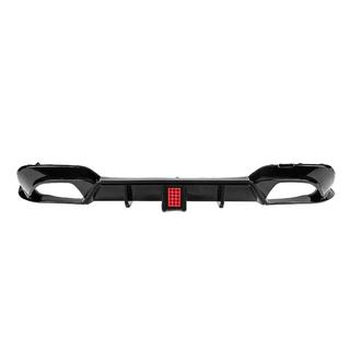Rear Bumper Diffuser CS-Style LED (for M-Sport 2018-2022, ABS) photo 1