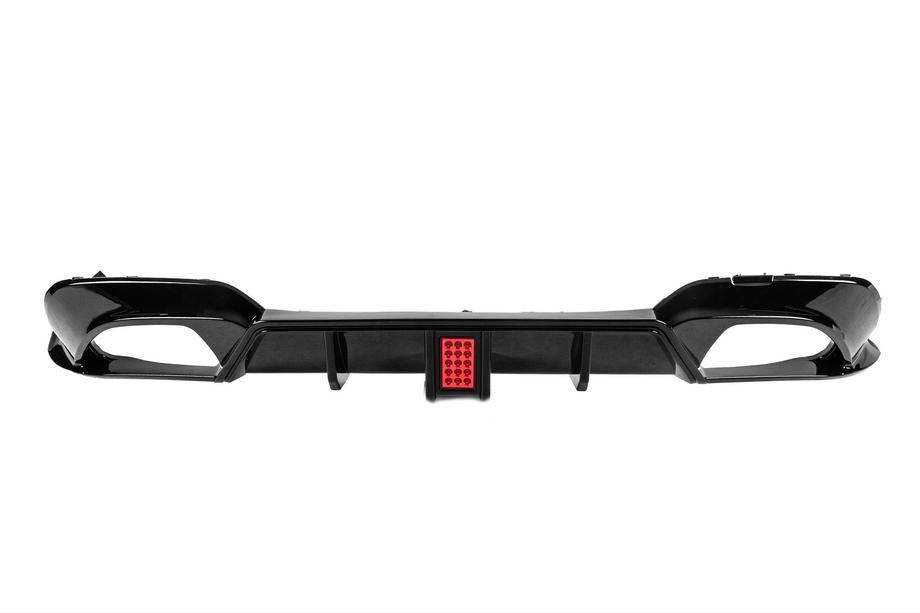 BMW 3 Series G20/G21 2018- Rear Bumper Diffuser CS-Style LED (for M-Sport 2018-2022, ABS) Photo 1