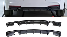 BMW 3 Series F30/F31 2012-2019 Rear diffuser for dual side single exhaust (for M-Sport, ABS) photo 4