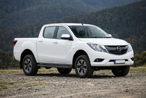 Mazda BT-50 2012- Side Steps Bosphorus Black (2 pcs, Aluminum) photo 1
