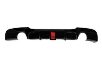 BMW 3 Series E90/E91 2005-2011 Rear bumper diffuser for dual side single exhaust LED (for M-Sport, ABS) photo 1