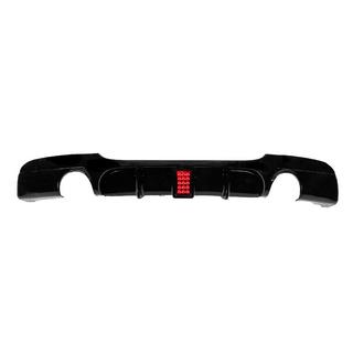 Rear bumper diffuser for dual side single exhaust LED (for M-Sport, ABS) photo 1