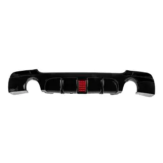 Rear bumper diffuser for dual side single exhaust LED (for M-Sport, ABS) photo 1