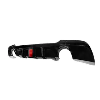 Rear bumper diffuser for dual side single exhaust LED (for M-Sport, ABS) photo 2