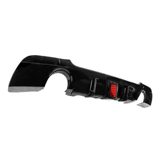Rear bumper diffuser for dual side single exhaust LED (for M-Sport, ABS) photo 3