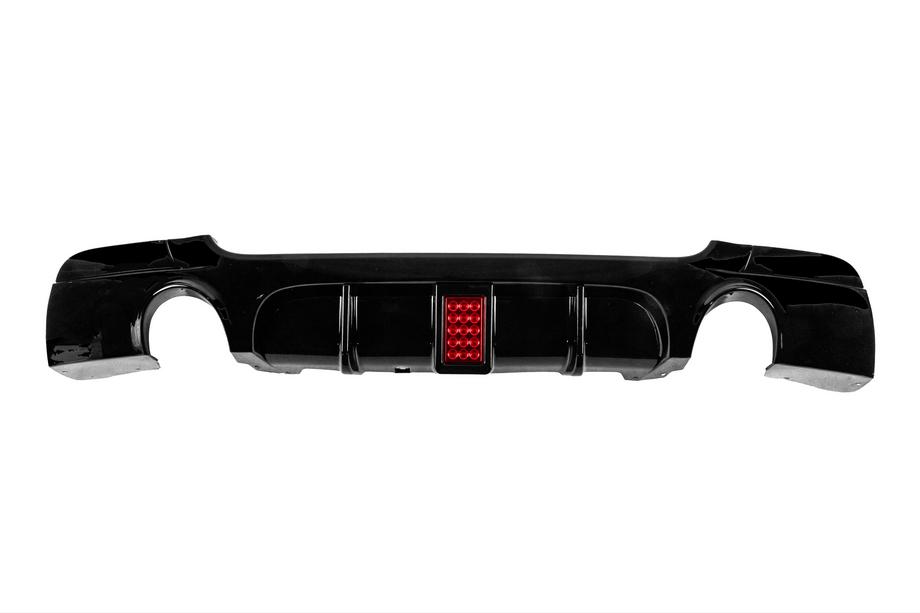 BMW 3 Series E92/E93 2006–2013 Rear bumper diffuser for dual side single exhaust LED (for M-Sport, ABS) Photo 1