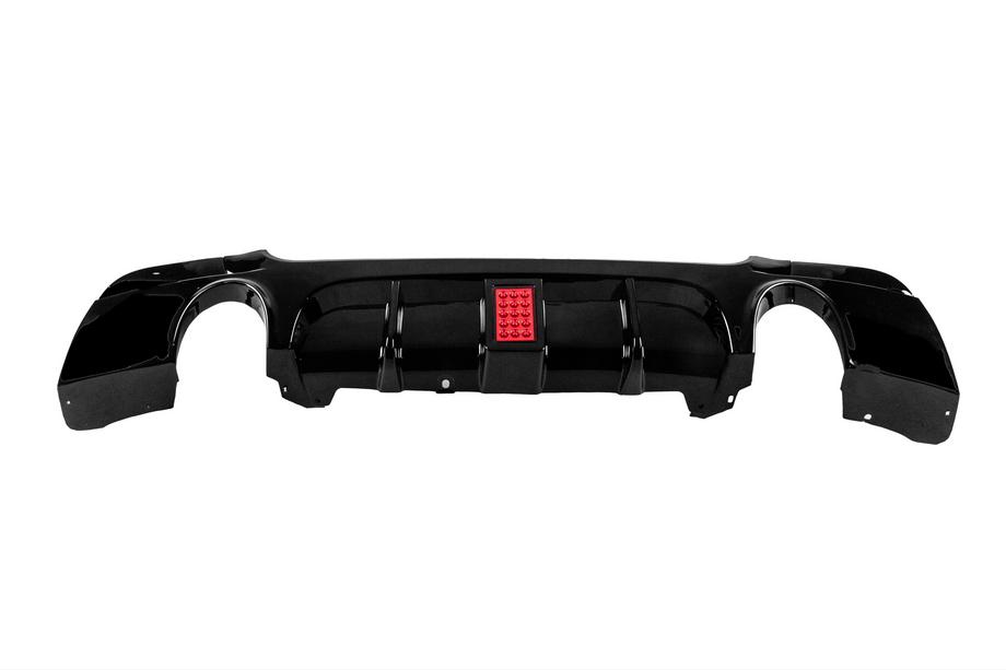 BMW 3 Series E92/E93 2006–2013 Rear bumper diffuser for dual side single exhaust LED (for M-Sport, ABS) Photo 4