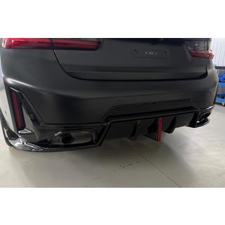 Rear Diffuser B-Style LED for M-Sport 2023+, ABS