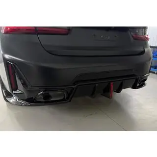 Rear Diffuser B-Style LED for M-Sport 2023+, ABS photo 1