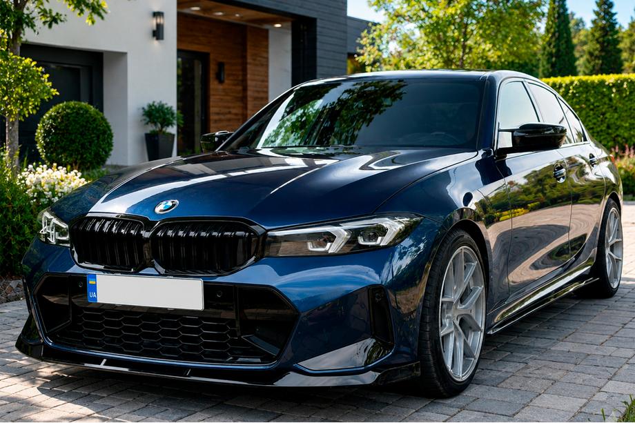BMW 3 Series G20/G21 2018- Front Bumper Lip FD-Style for M-Sport 2023+, ABS Image