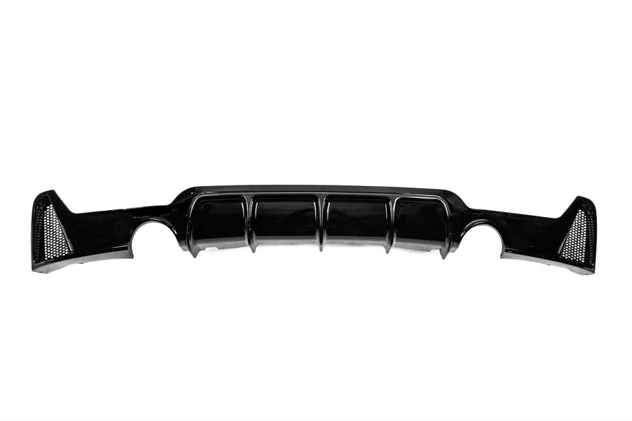 BMW 4 Series F32/F33/F36 2012-2020 Rear bumper diffuser for dual-side single exhaust V2 (for M-Sport, ABS) Photo 1