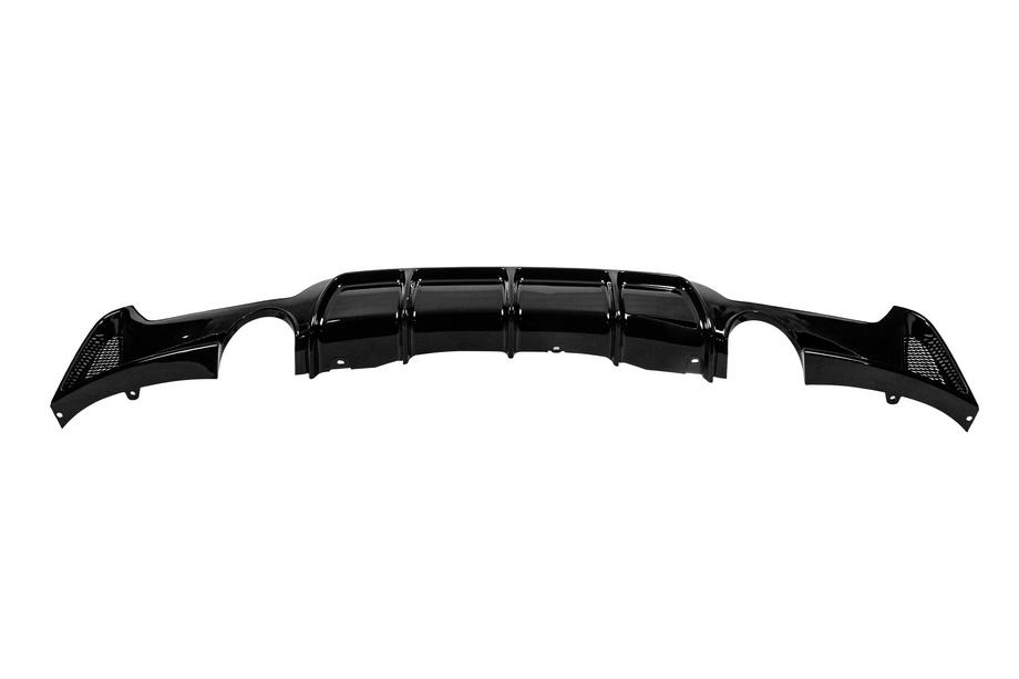 BMW 4 Series F32/F33/F36 2012-2020 Rear bumper diffuser for dual-side single exhaust V2 (for M-Sport, ABS) Photo 4