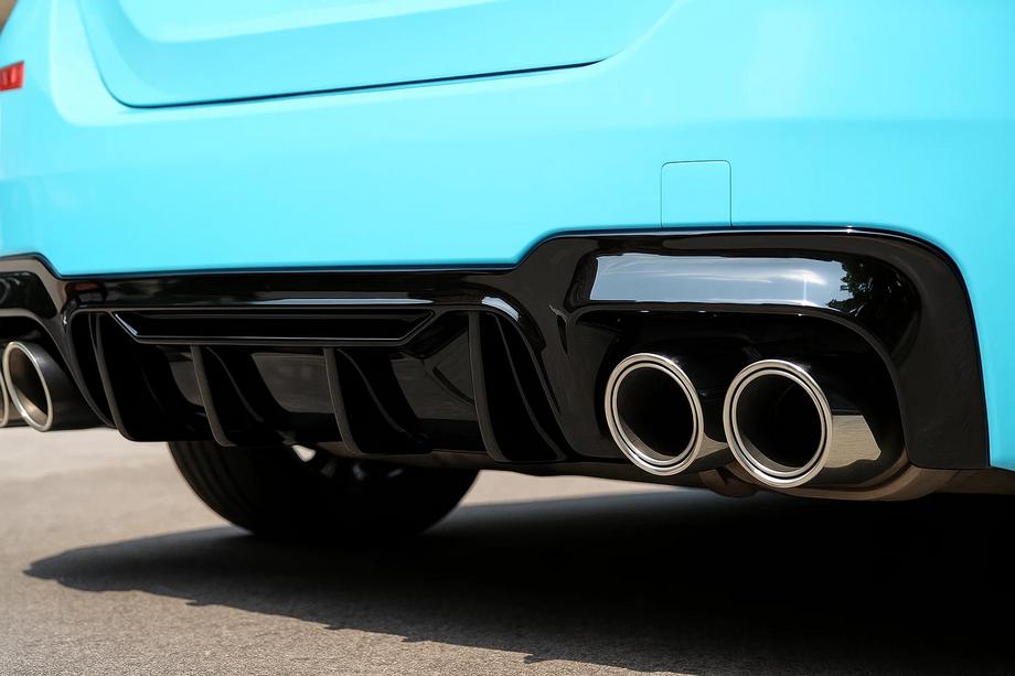 BMW 5 Series F10/F11 2010–2016 Rear Bumper Diffuser CS-Style (for M-Sport, ABS, Injection Molding) Image