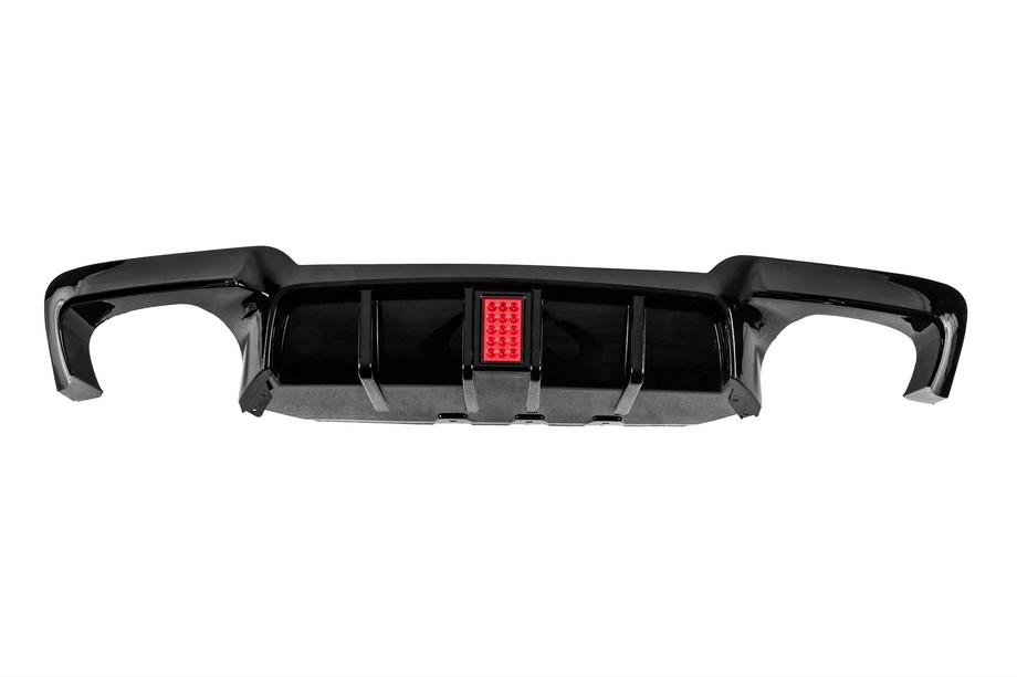 BMW 5 Series F10/F11 2010–2016 Rear Diffuser M5-Style LED (for M-Sport, ABS) Image