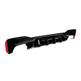 Rear bumper diffuser LCI-Style (for M-Sport/M5 F90, ABS) photo 4
