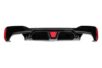 BMW 5 Series G30/G31 2017–2023 Rear bumper diffuser CS-Style LED (for M-Sport/M5 F90, ABS) photo 1