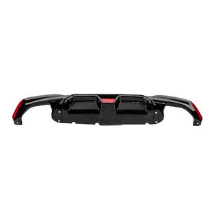 Rear bumper diffuser CS-Style LED (for M-Sport/M5 F90, ABS) photo 4