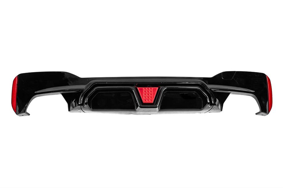 BMW 5 Series G30/G31 2017–2023 Rear bumper diffuser CS-Style LED (for M-Sport/M5 F90, ABS) Image