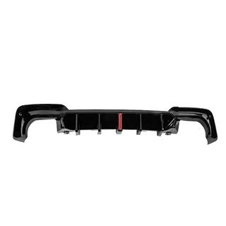 Rear bumper diffuser CS-Style LED (for M-Sport 2018-2021, ABS) photo 1