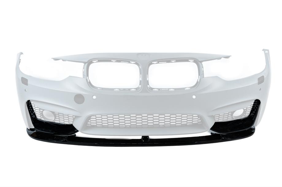BMW 3 Series F30/F31 2012-2019 Front lip spoiler BM (for M3-LOOK, gloss black) Photo 2