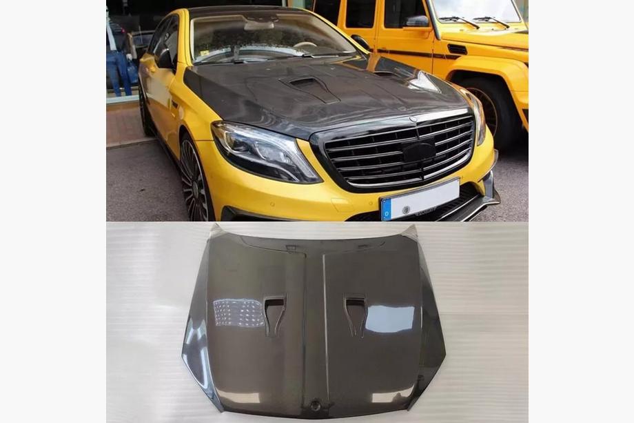 Mercedes S-class W222 2013-2022 Hood (Carbon) Image