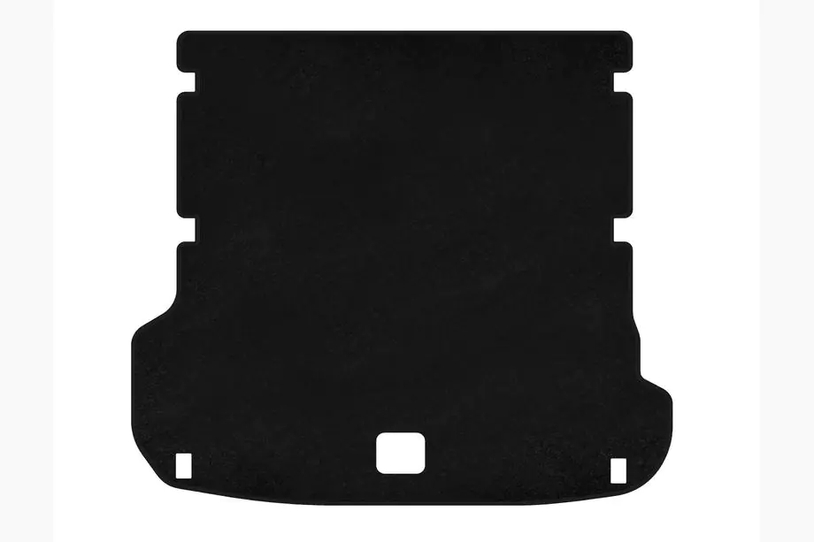 Audi Q7 2015–2026 Premium Textile Trunk Mat (7-Seater, Black) Image