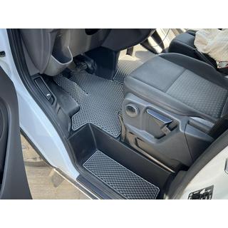 Polyurethane door sill mats (2 pcs, EVA, grey) Ford Custom 2013-2022 photo 1